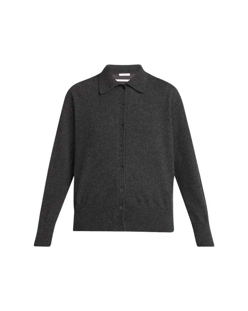 THE ROW Lillia Cashmere Collared Cardigan | Image 1 THE ROW Lillia Cashmere Collared Cardigan | Image 1