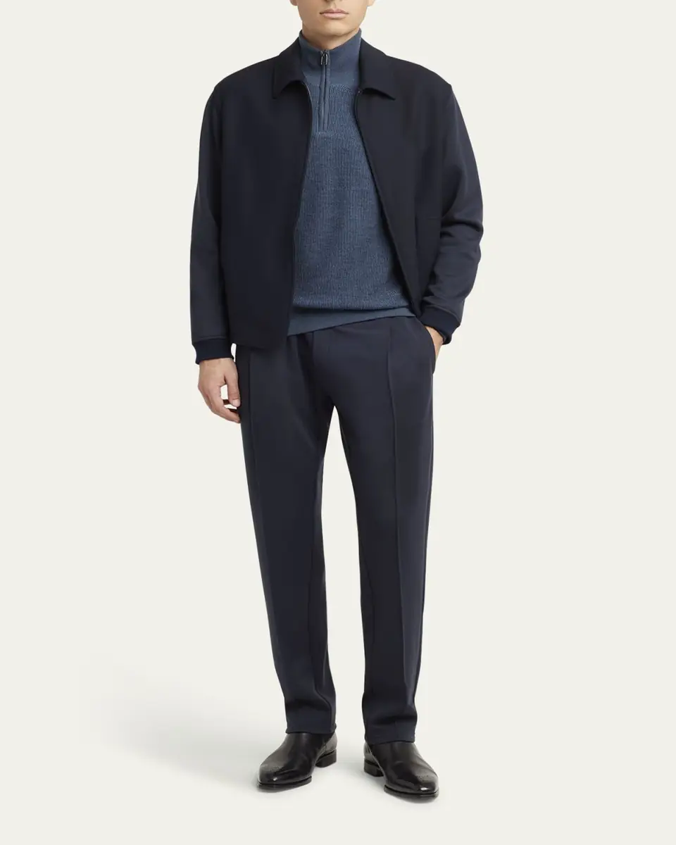 Brioni Men's Wool, Silk and Cashmere Pleated Drawstring Pants | Thumbnail 2 Brioni Men's Wool, Silk and Cashmere Pleated Drawstring Pants | Thumbnail 2