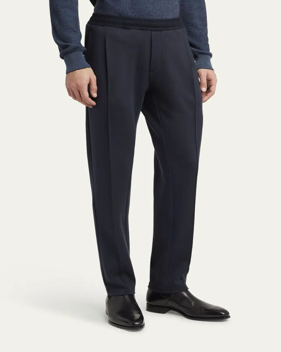 Brioni Men's Wool, Silk and Cashmere Pleated Drawstring Pants | Thumbnail 4 Brioni Men's Wool, Silk and Cashmere Pleated Drawstring Pants | Thumbnail 4