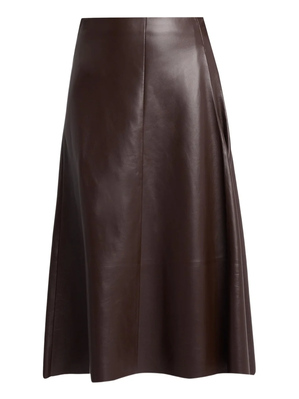 Hedora Leather Midi Skirt