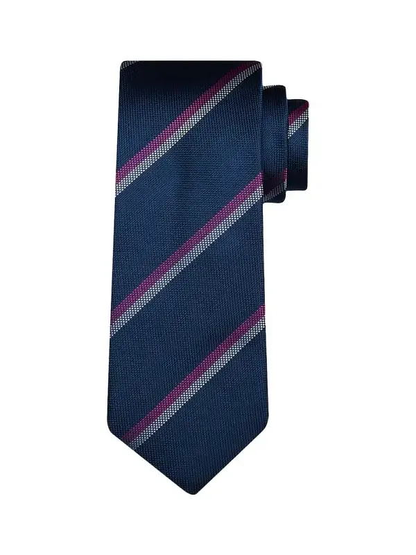 Men's Diagonal Stripe Silk Tie Men's Diagonal Stripe Silk Tie