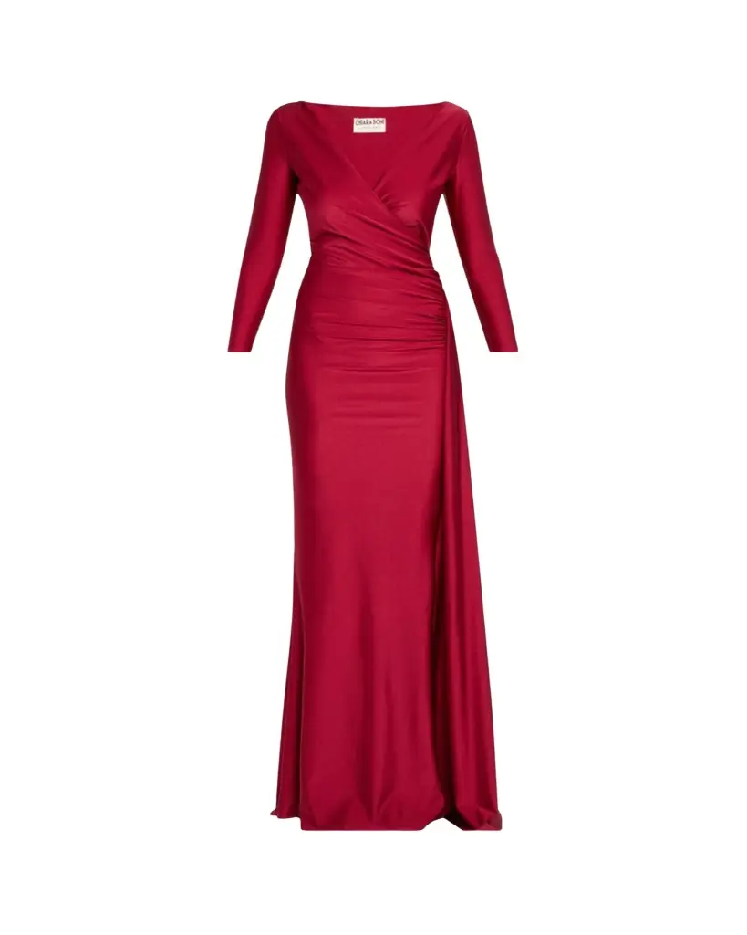 Chiara Boni La Petite Robe Koly Draped Surplice Jersey Gown | Image 1 Chiara Boni La Petite Robe Koly Draped Surplice Jersey Gown | Image 1