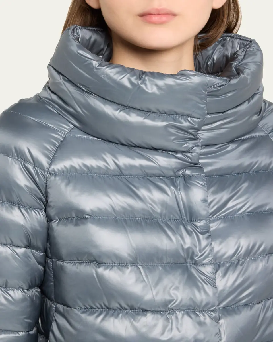 HERNO Iconico Piumino Sofia Water-Resistant Nylon Ultralight Puffer Jacket | Thumbnail 5 HERNO Iconico Piumino Sofia Water-Resistant Nylon Ultralight Puffer Jacket | Thumbnail 5