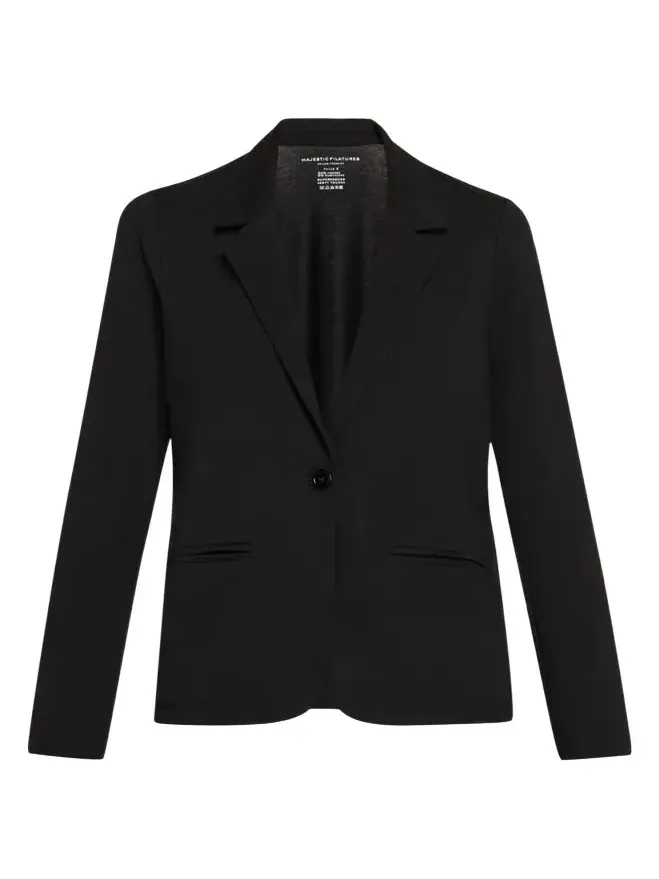 Soft Touch Single-Button Blazer