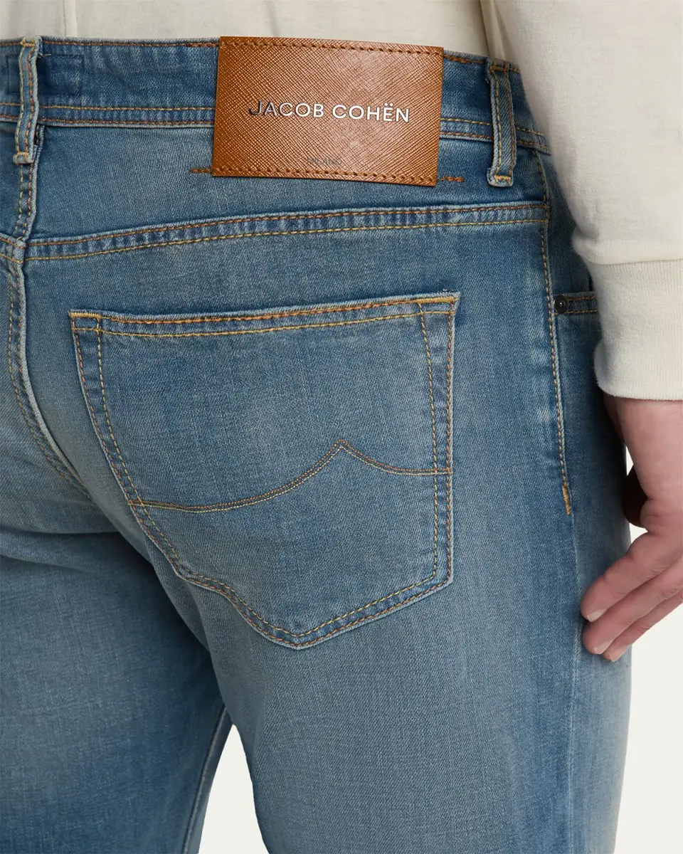 Jacob Cohen Men's Medium-Wash Denim Slim Fit Jeans | Thumbnail 5 Jacob Cohen Men's Medium-Wash Denim Slim Fit Jeans | Thumbnail 5