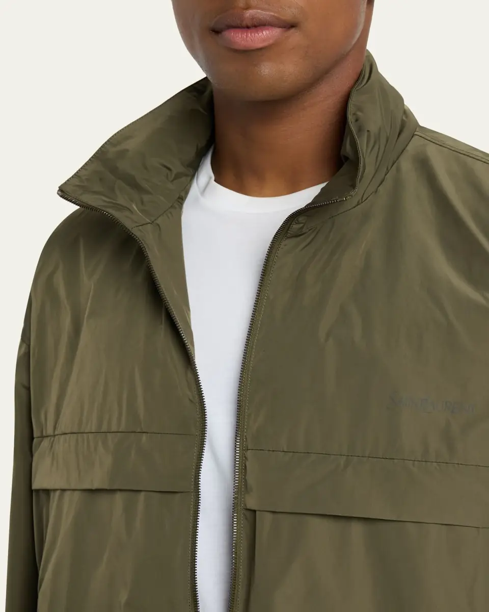 Saint Laurent Men's Water-Repellent Serge Jacket | Thumbnail 9 Saint Laurent Men's Water-Repellent Serge Jacket | Thumbnail 9