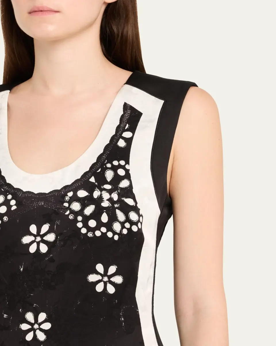 Marc Jacobs Trompe Loeil Eyelet Sleeveless Midi Dress | Thumbnail 5 Marc Jacobs Trompe Loeil Eyelet Sleeveless Midi Dress | Thumbnail 5