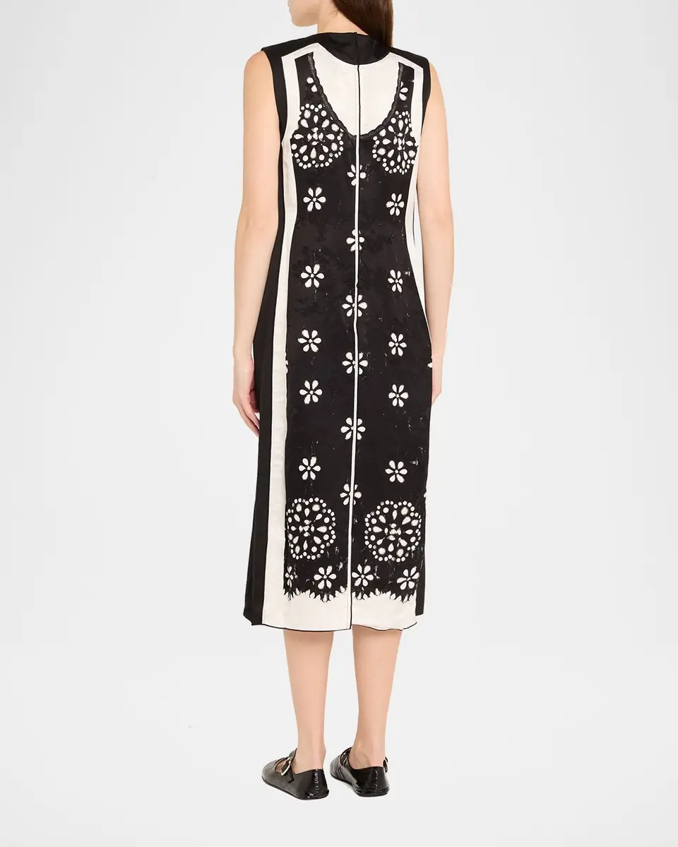 Marc Jacobs Trompe Loeil Eyelet Sleeveless Midi Dress | Thumbnail 7 Marc Jacobs Trompe Loeil Eyelet Sleeveless Midi Dress | Thumbnail 7