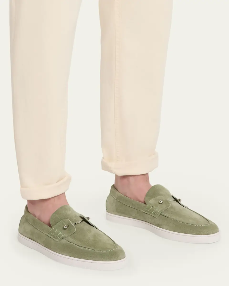 Christian Louboutin Men's Chambeliboat Nubuck Boat Shoes | Thumbnail 2 Christian Louboutin Men's Chambeliboat Nubuck Boat Shoes | Thumbnail 2