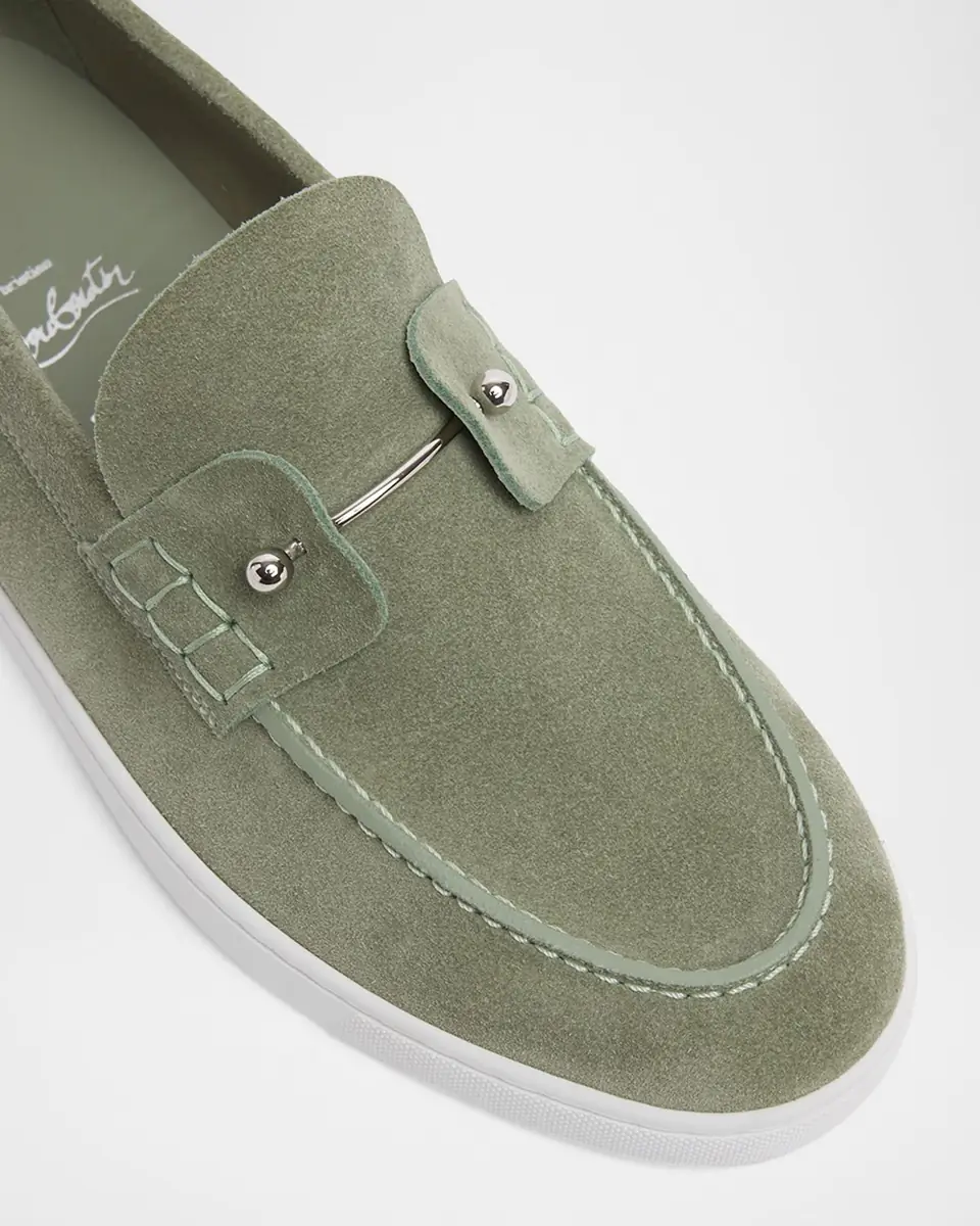Christian Louboutin Men's Chambeliboat Nubuck Boat Shoes | Thumbnail 13 Christian Louboutin Men's Chambeliboat Nubuck Boat Shoes | Thumbnail 13