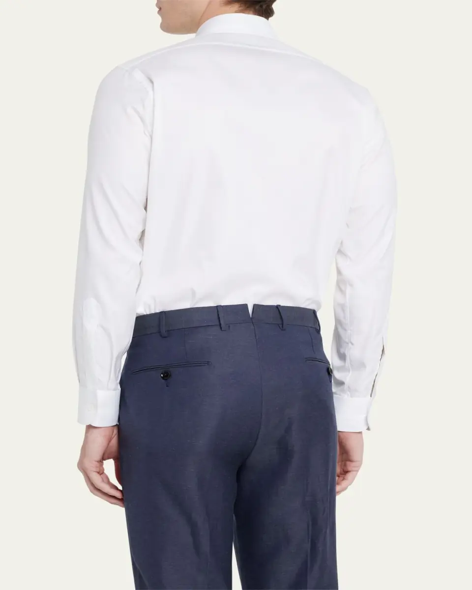 Charvet Men's Super Panama Cotton Dress Shirt | Thumbnail 3