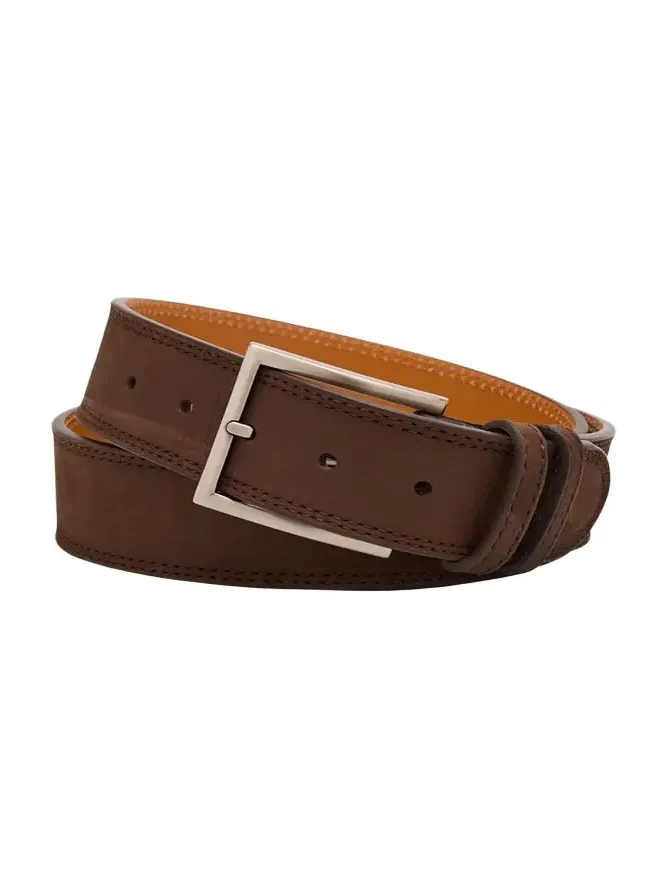 Men's Eastwood Textured Suede Leather Belt Men's Eastwood Textured Suede Leather Belt