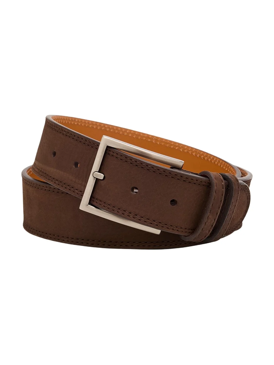 Men's Eastwood Textured Suede Leather Belt
