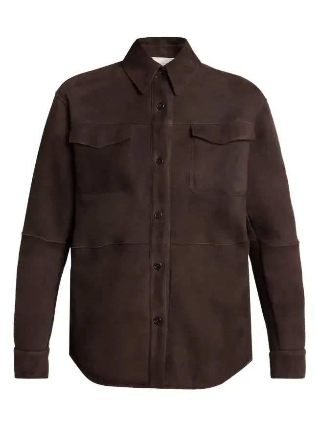 The Row Gwena Sheep Shearling Shirt Jacket