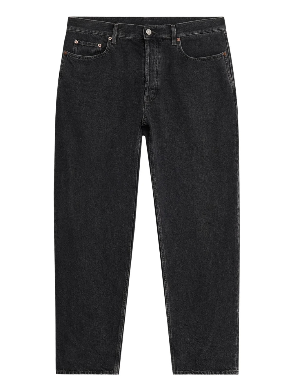 Saint Laurent Men's Black Denim Straight-Fit Jeans