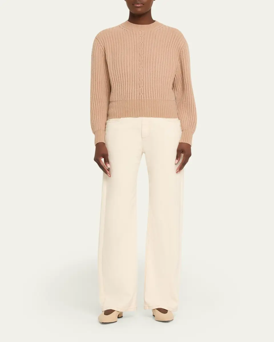 Loro Piana Cashmere Rib Crewneck Sweater | Thumbnail 2 Loro Piana Cashmere Rib Crewneck Sweater | Thumbnail 2