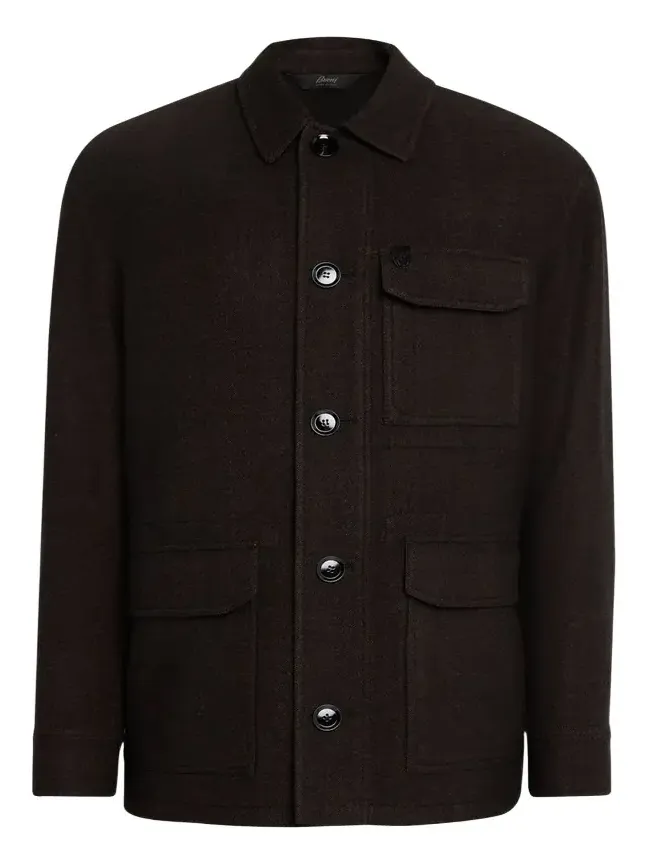 Men's Wool Herringbone Overshirt Men's Wool Herringbone Overshirt