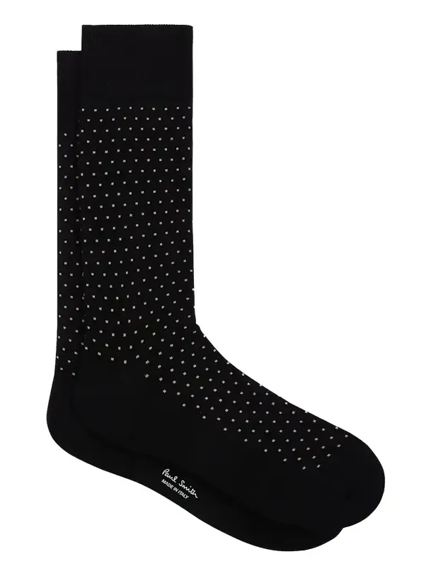Paul Smith Men's Mini Polka Dot Crew Socks