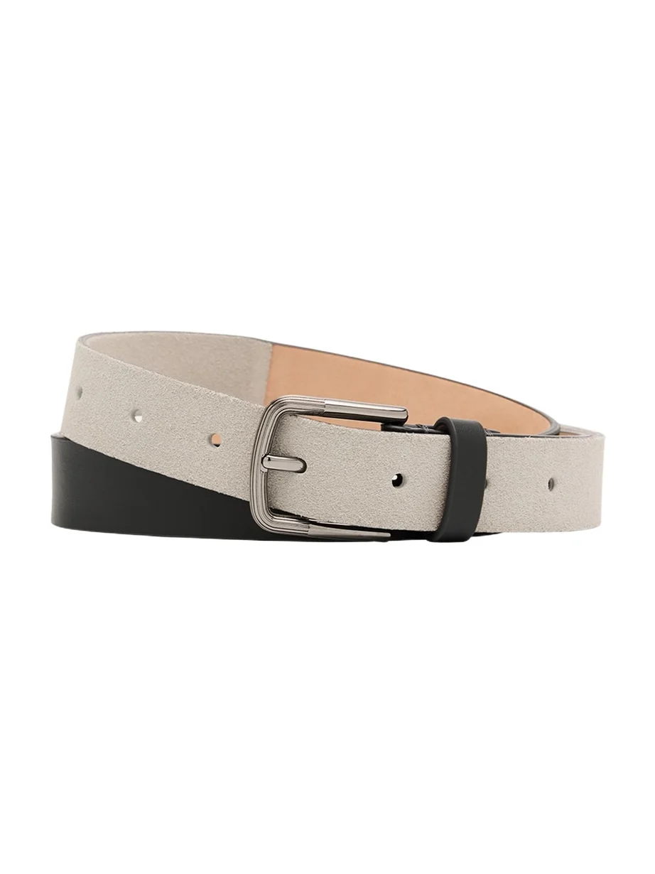 Men's Suede and Leather Reversible Belt Men's Suede and Leather Reversible Belt
