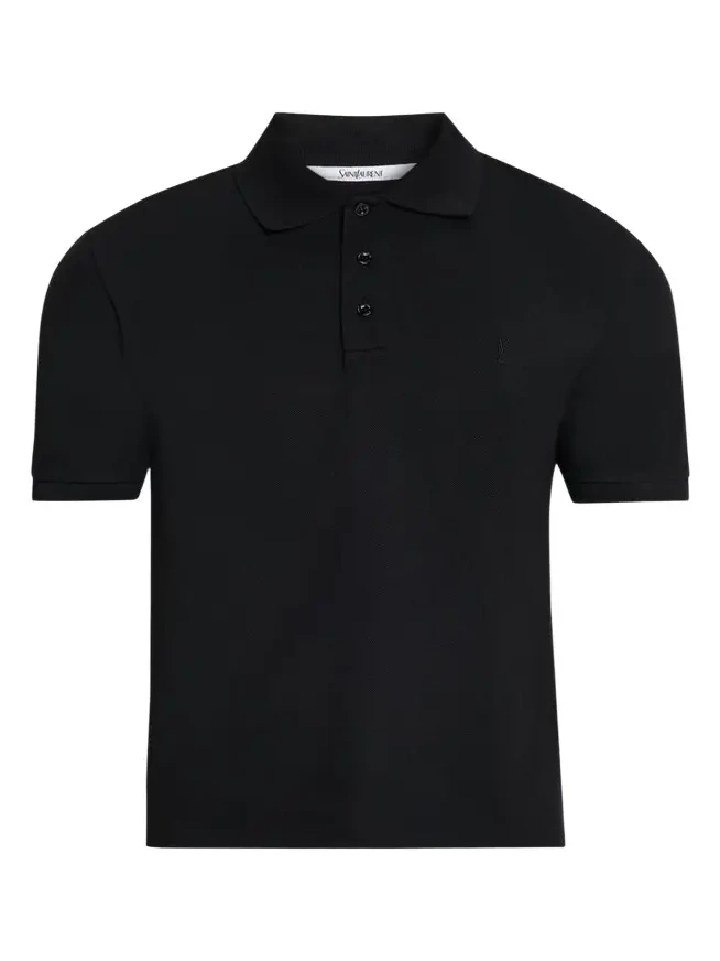 Men's Embroidered Cassandre Cotton Polo Shirt
