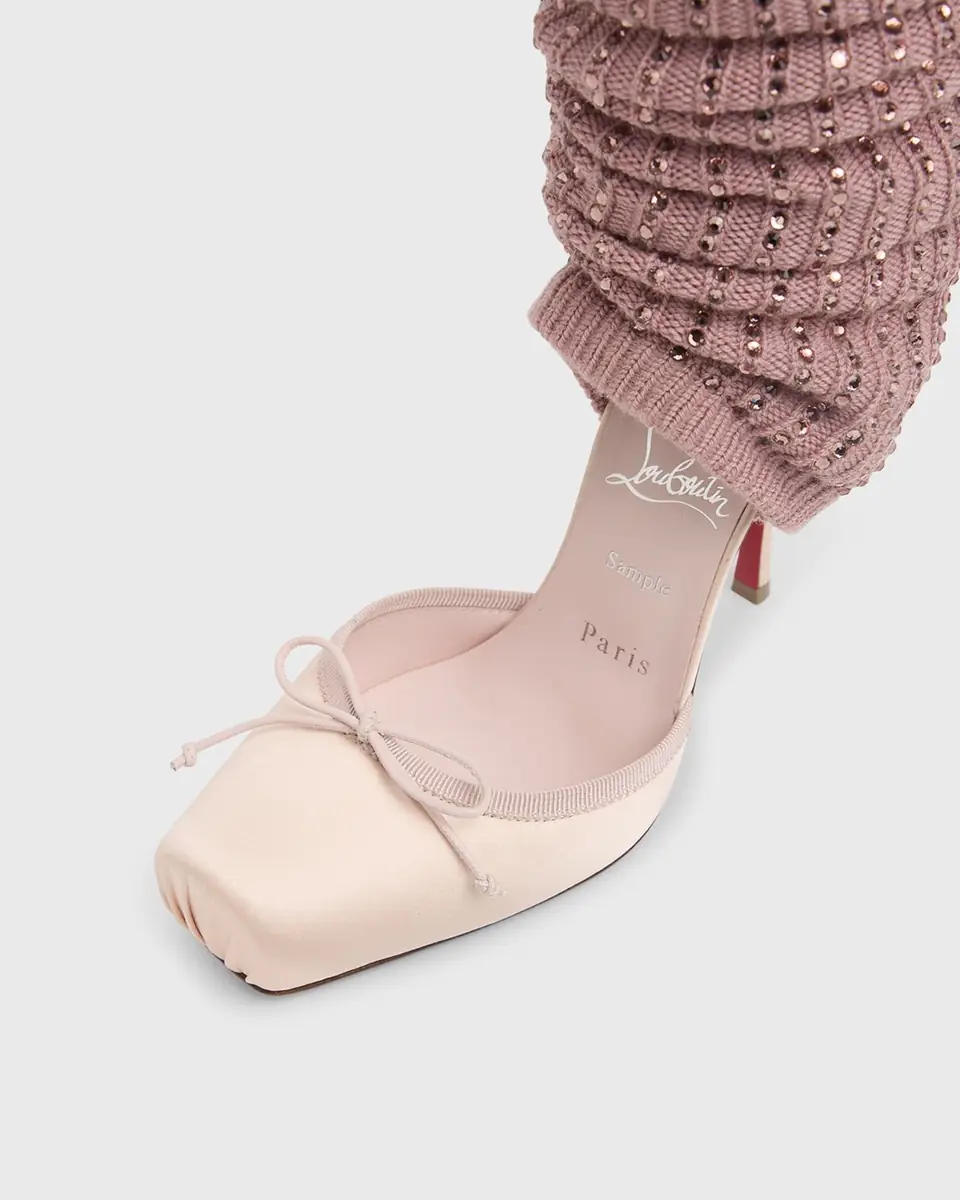 Christian Louboutin 110mm Cassia Annmac Satin Leg Warmer Pumps | Thumbnail 2 Christian Louboutin 110mm Cassia Annmac Satin Leg Warmer Pumps | Thumbnail 2