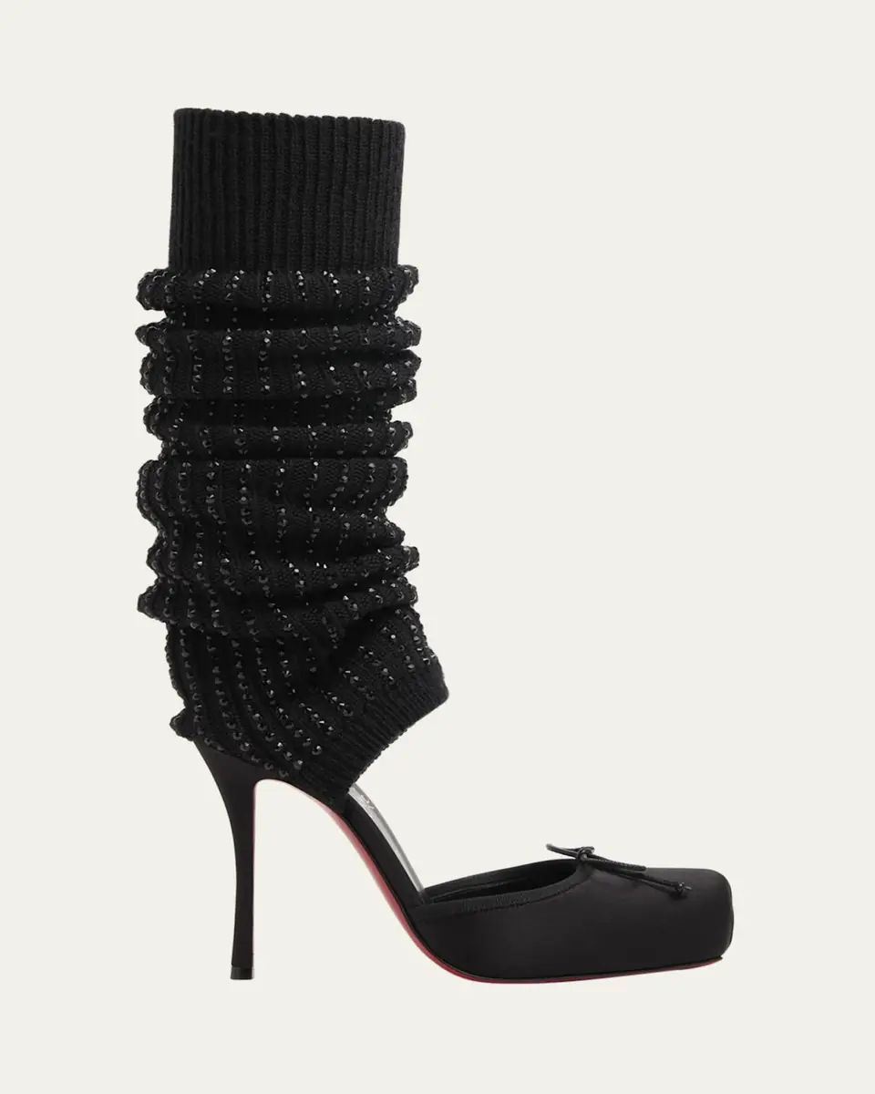 Christian Louboutin 110mm Cassia Annmac Satin Leg Warmer Pumps | Thumbnail 4 Christian Louboutin 110mm Cassia Annmac Satin Leg Warmer Pumps | Thumbnail 4