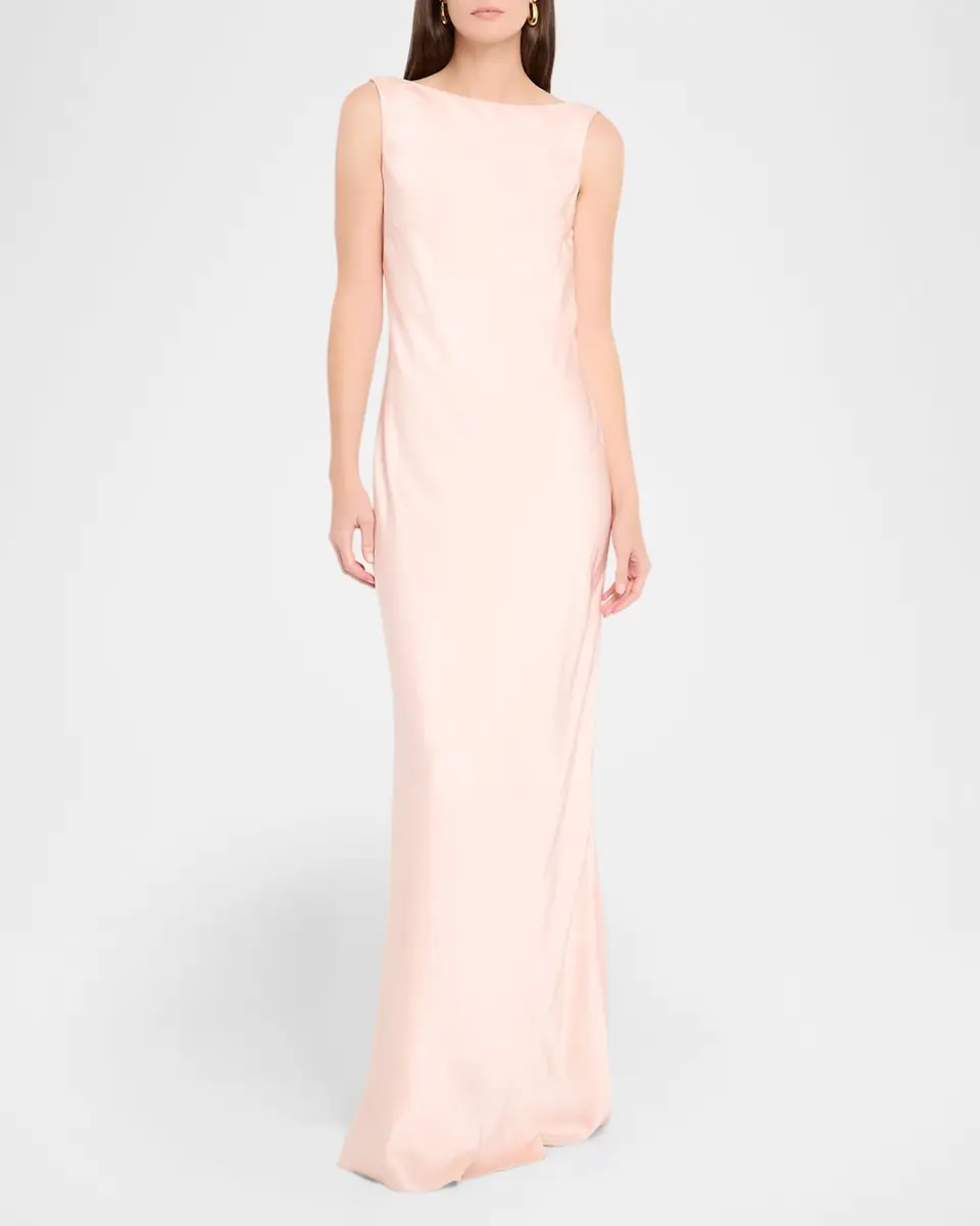 Jason Wu Collection Boat-Neck Cowl Backless Crepe Back Satin Gown | Thumbnail 3 Jason Wu Collection Boat-Neck Cowl Backless Crepe Back Satin Gown | Thumbnail 3