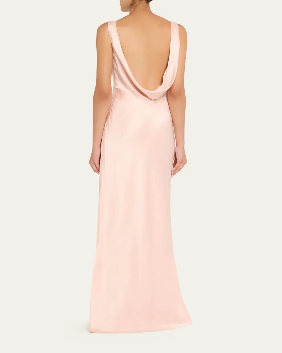 Jason Wu Collection Boat-Neck Cowl Backless Crepe Back Satin Gown | Thumbnail 7 Jason Wu Collection Boat-Neck Cowl Backless Crepe Back Satin Gown | Thumbnail 7
