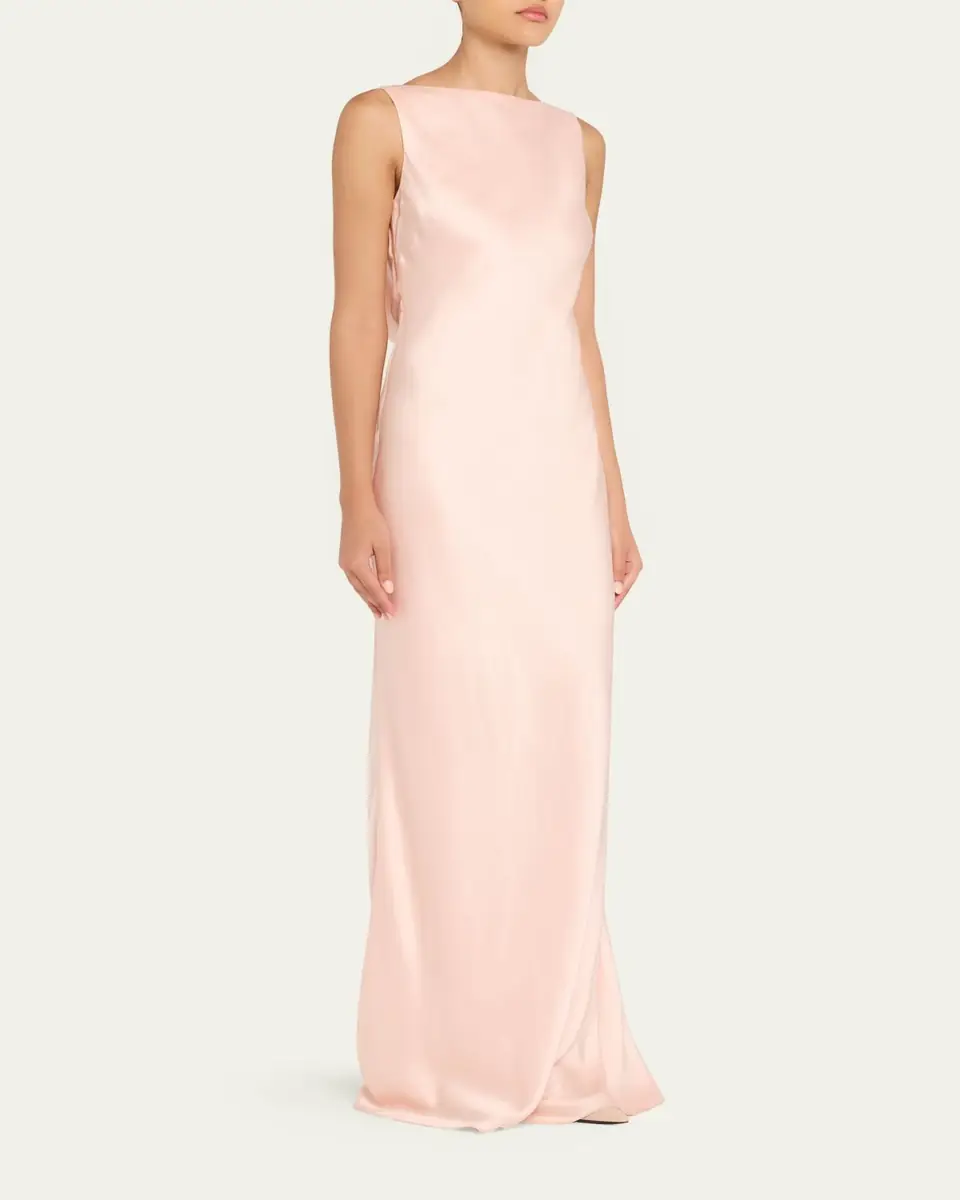 Jason Wu Collection Boat-Neck Cowl Backless Crepe Back Satin Gown | Thumbnail 8 Jason Wu Collection Boat-Neck Cowl Backless Crepe Back Satin Gown | Thumbnail 8