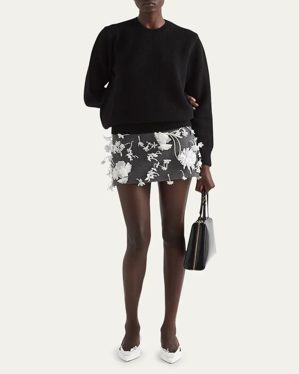 Prada Cashmere Wool Crew-Neck Sweater | Thumbnail 12