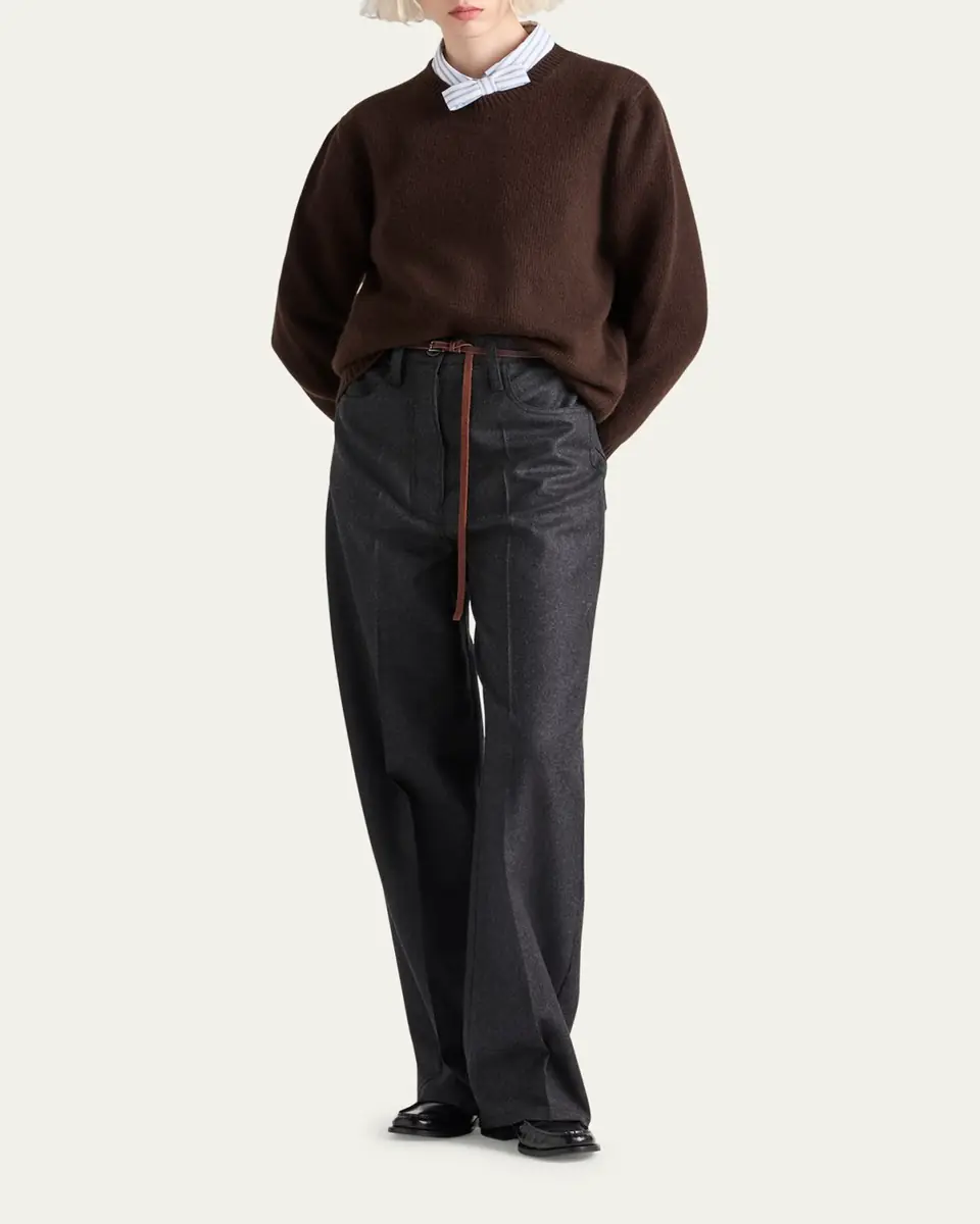 Prada Cashmere Wool Crew-Neck Sweater | Thumbnail 5