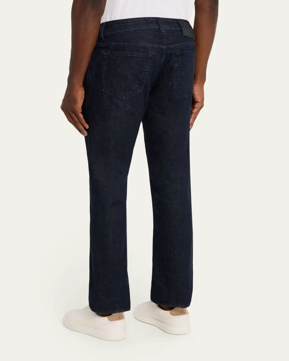 Jacob Cohen Men's Bard Overdyed Dark Blue Denim Slim Fit Jeans | Thumbnail 3 Jacob Cohen Men's Bard Overdyed Dark Blue Denim Slim Fit Jeans | Thumbnail 3