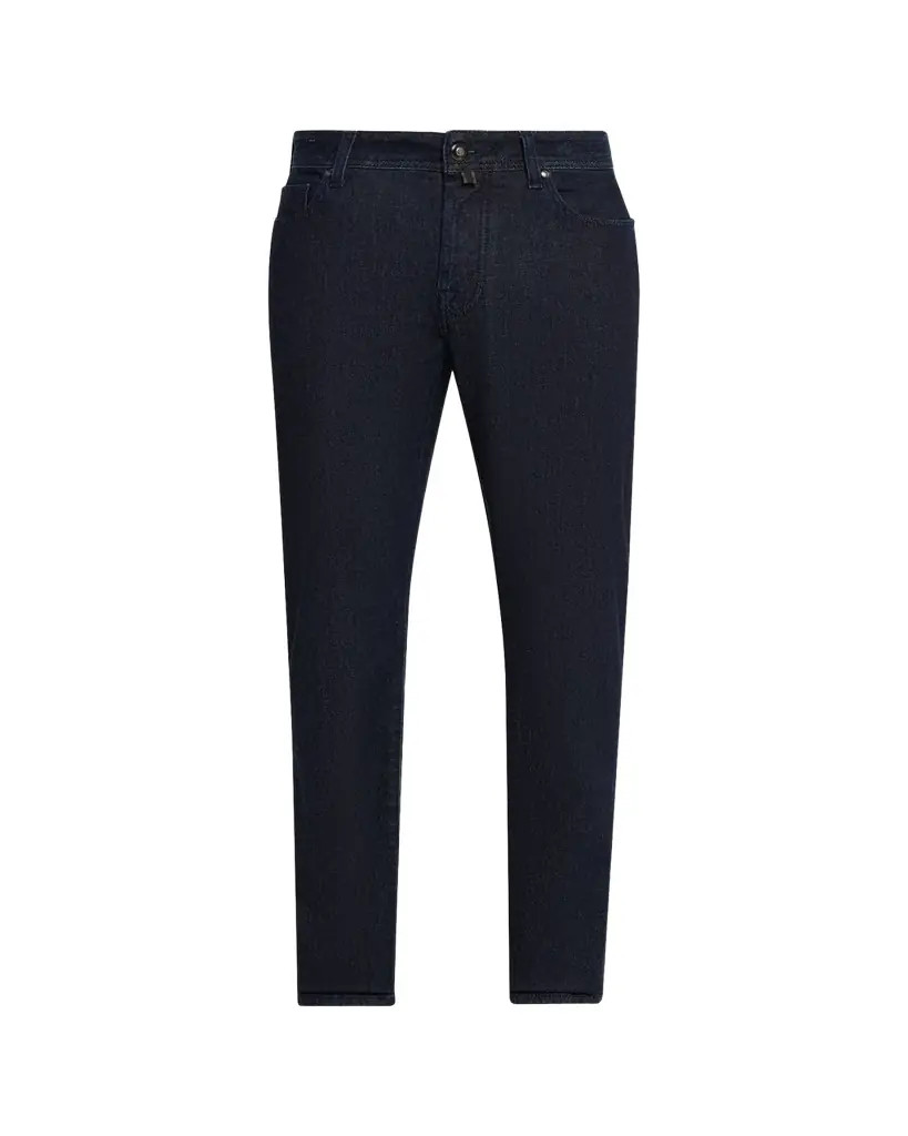 Men's Bard Overdyed Dark Blue Denim Slim Fit Jeans Men's Bard Overdyed Dark Blue Denim Slim Fit Jeans