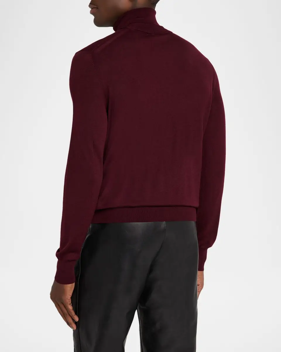 Saint Laurent Men's Slim Wool Turtleneck Sweater | Thumbnail 2 Saint Laurent Men's Slim Wool Turtleneck Sweater | Thumbnail 2