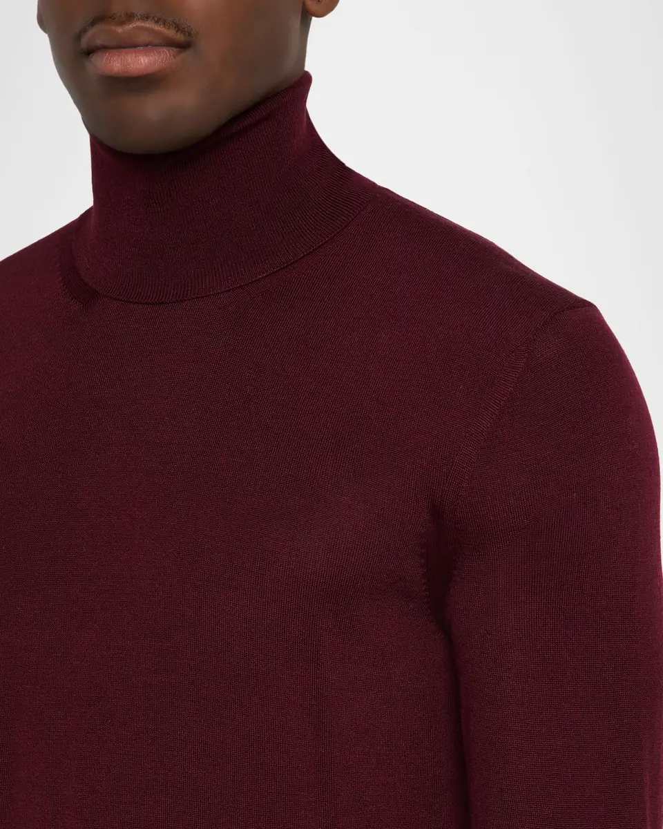 Saint Laurent Men's Slim Wool Turtleneck Sweater | Thumbnail 4 Saint Laurent Men's Slim Wool Turtleneck Sweater | Thumbnail 4
