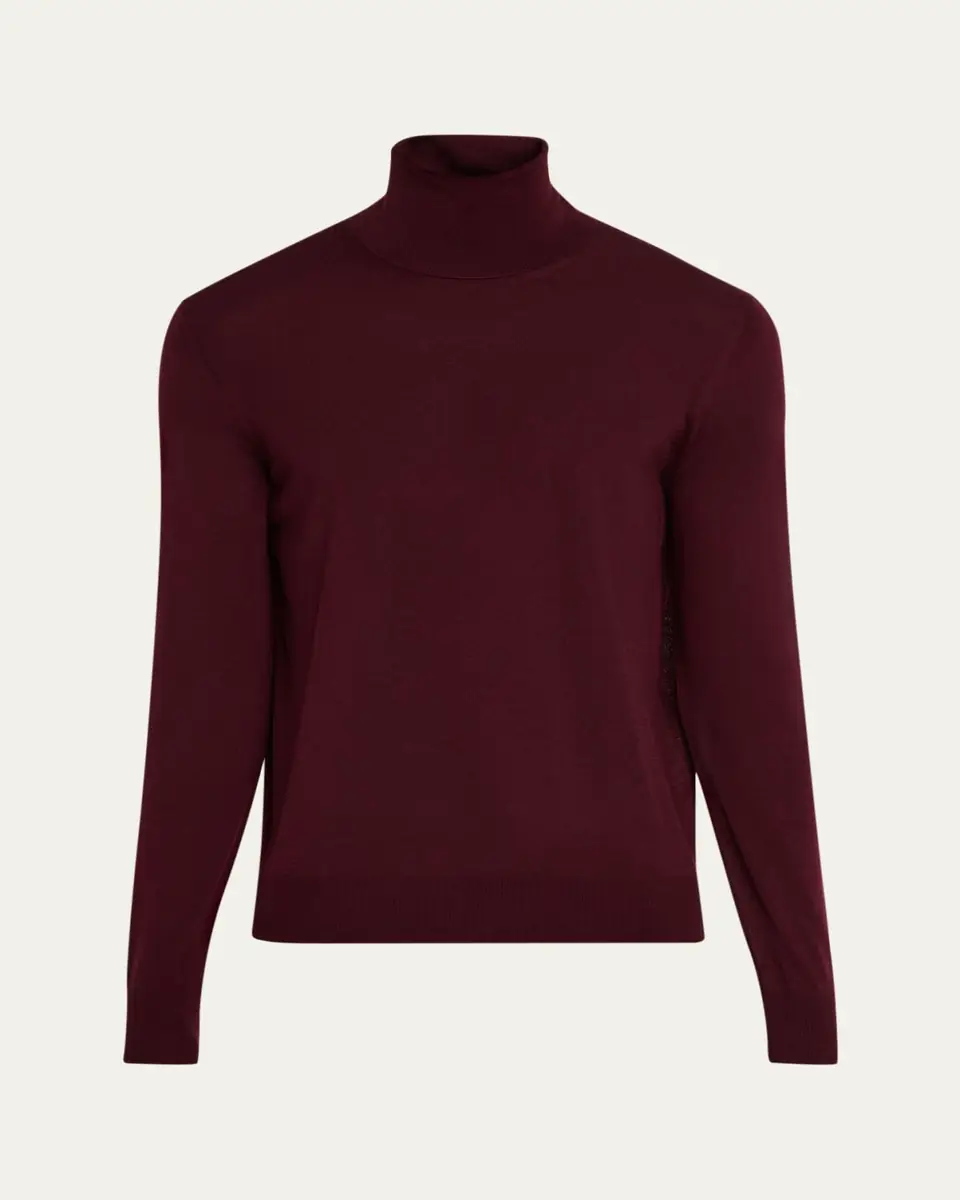 Saint Laurent Men's Slim Wool Turtleneck Sweater | Thumbnail 5 Saint Laurent Men's Slim Wool Turtleneck Sweater | Thumbnail 5