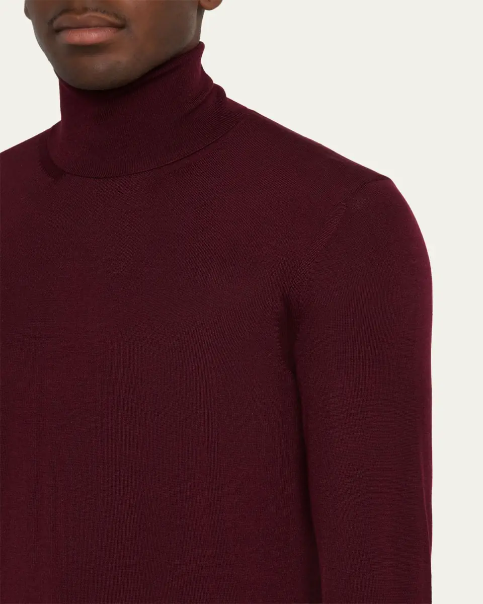 Saint Laurent Men's Slim Wool Turtleneck Sweater | Thumbnail 9 Saint Laurent Men's Slim Wool Turtleneck Sweater | Thumbnail 9