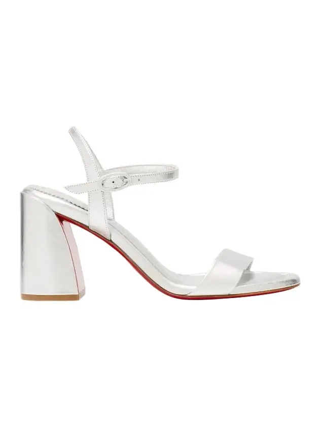 85mm Miss Jane Metallic Leather Ankle-Strap Sandals 85mm Miss Jane Metallic Leather Ankle-Strap Sandals