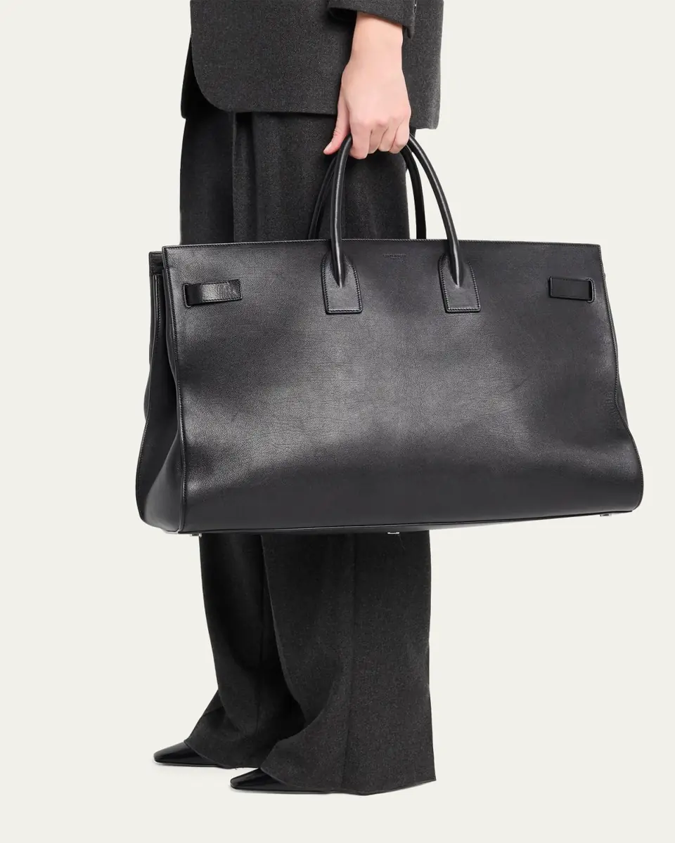 Saint Laurent Men's Sac de Jour Supple Leather Tote Bag | Thumbnail 2