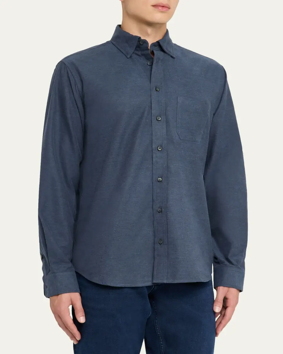 Sease Men's Camicia Classica Cotton Button-Down Shirt | Thumbnail 4 Sease Men's Camicia Classica Cotton Button-Down Shirt | Thumbnail 4