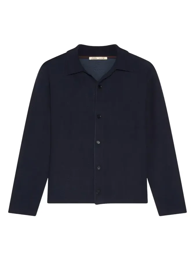 Maurizio Baldassari Men's Herringbone Knit Overshirt