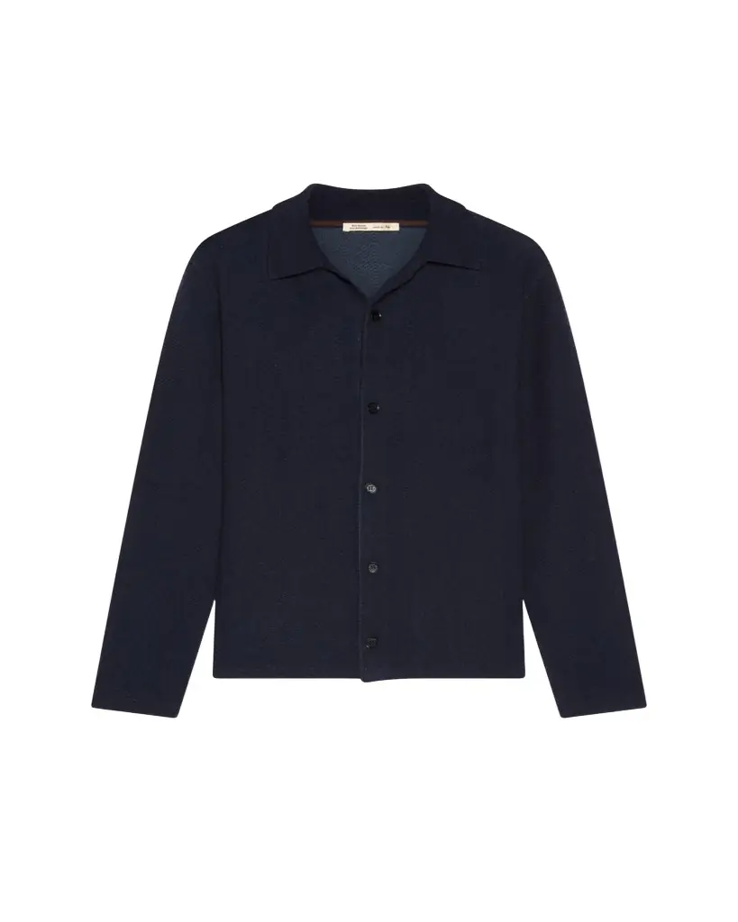Maurizio Baldassari Men's Herringbone Knit Overshirt | Image 1 Maurizio Baldassari Men's Herringbone Knit Overshirt | Image 1