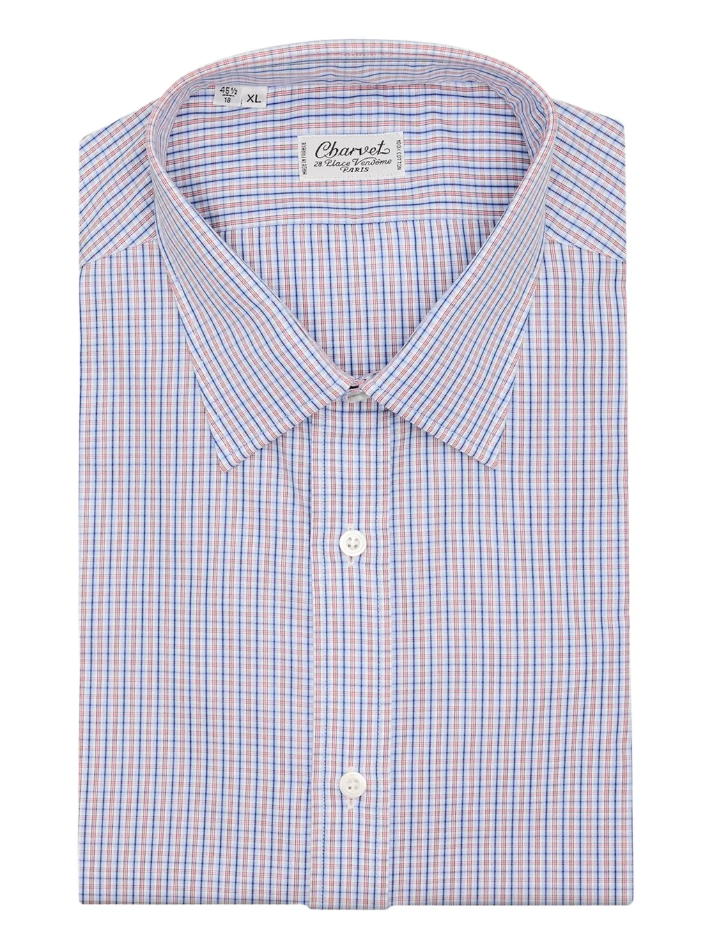 Men's Cotton Micro-Check Point Collar Slim Dress Shirt Men's Cotton Micro-Check Point Collar Slim Dress Shirt