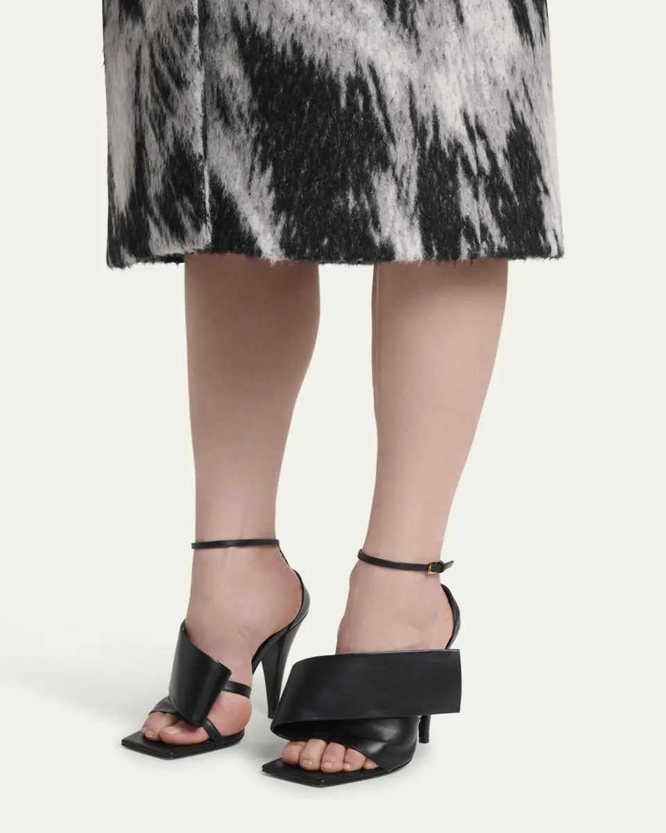 Givenchy Twisted Ribbon Leather Sandals | Thumbnail 2 Givenchy Twisted Ribbon Leather Sandals | Thumbnail 2