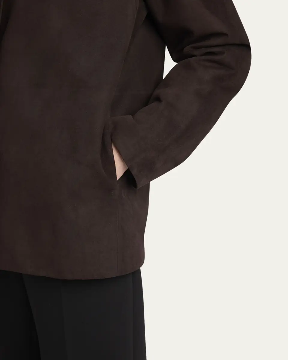 THE ROW Fabian Suede Single-Breasted Jacket | Thumbnail 5
