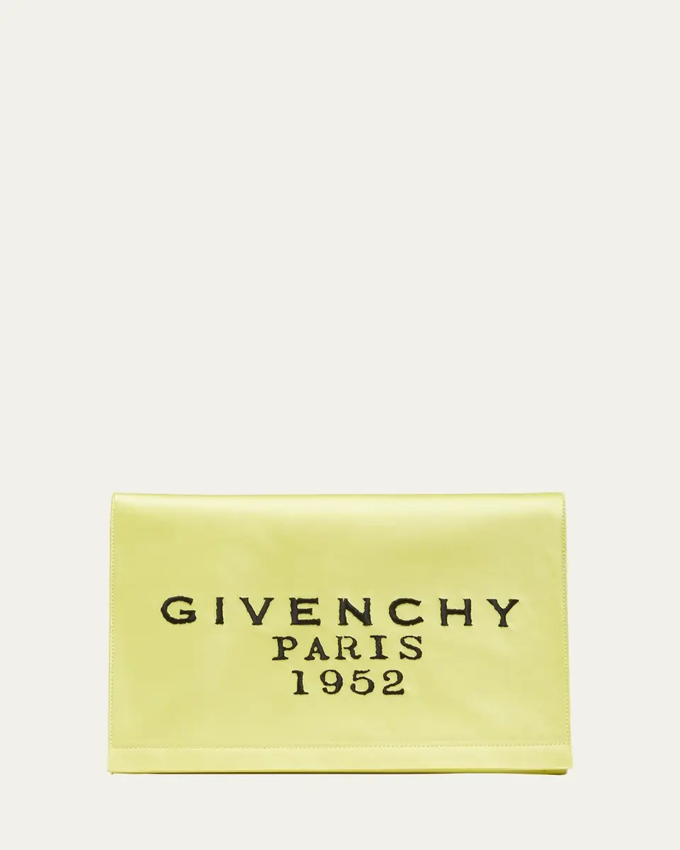 Givenchy Pattern Pochette in Satin with Logo Embroidery | Thumbnail 11