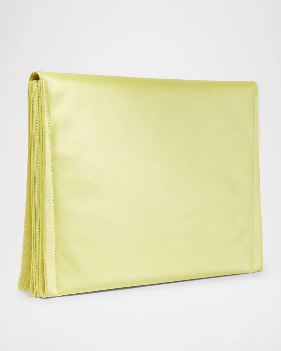Givenchy Pattern Pochette in Satin with Logo Embroidery | Thumbnail 17