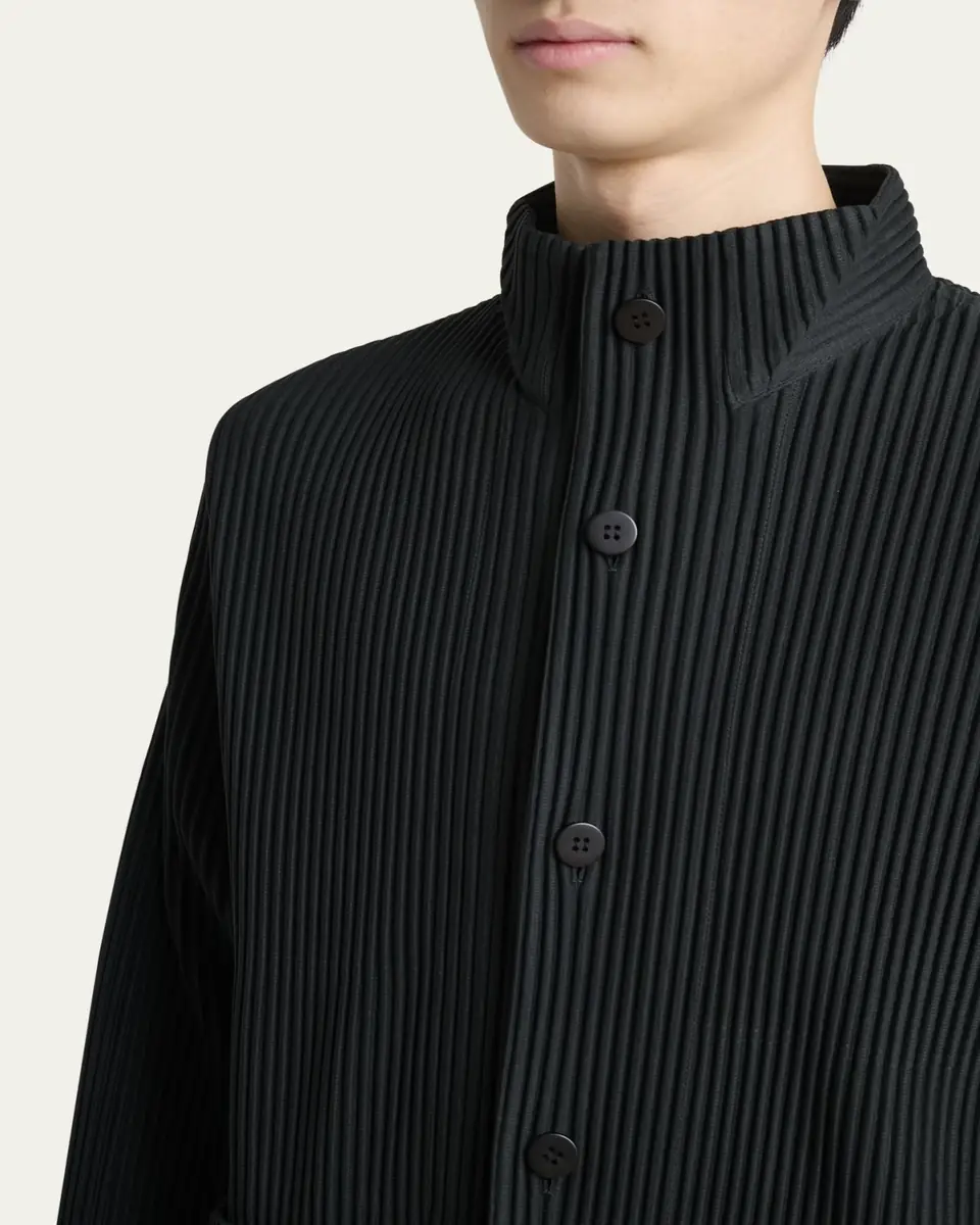 Homme Plissé Issey Miyake Men's Multi-Pocket Pleated Button-Down Shirt | Thumbnail 5 Homme Plissé Issey Miyake Men's Multi-Pocket Pleated Button-Down Shirt | Thumbnail 5
