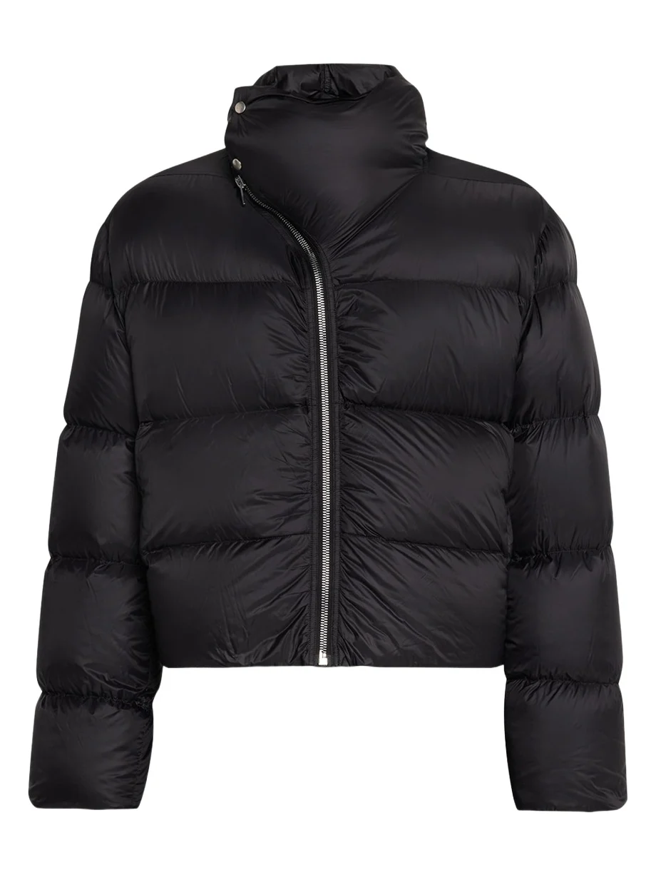 Rick Owens Men's Nylon Cropped Turtleneck Puffer Jacket