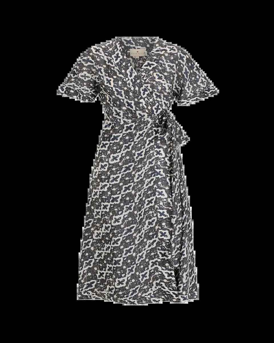 Hannah Artwear Clementine Pathway Silk Wrap Dress | Thumbnail 2 Hannah Artwear Clementine Pathway Silk Wrap Dress | Thumbnail 2